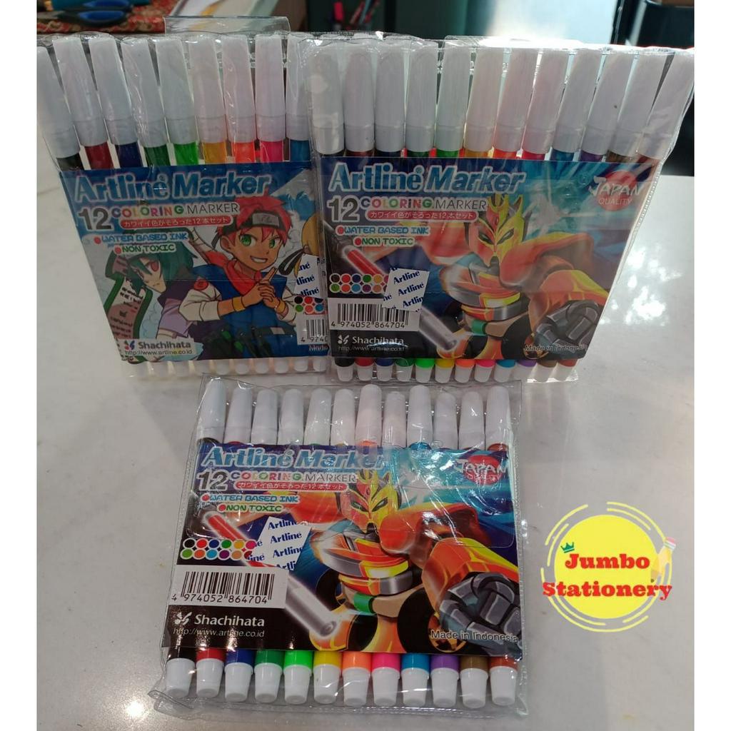 Spidol ARTLINE 12 Warna EK-316 COLORING MARKER