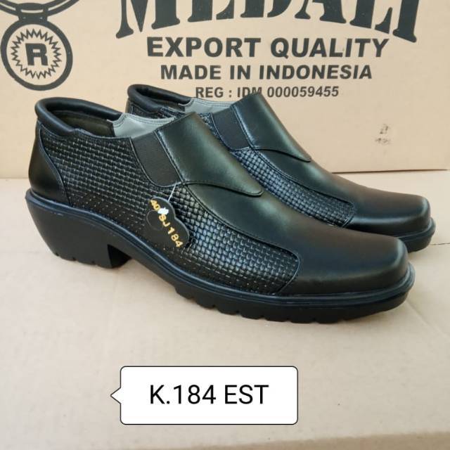 Sepatu kulit  PDH polri TNI security guard PNS sepatu Kerja formal Tampil lebih keren