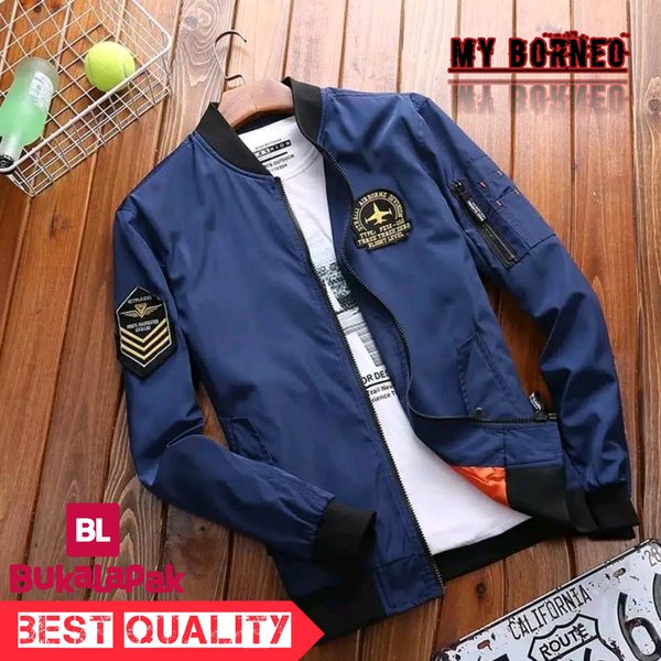 DI JUAL JAKET PRIA BOMBER KASUAL JAKET COWOK SENSOR DEWASA KEREN