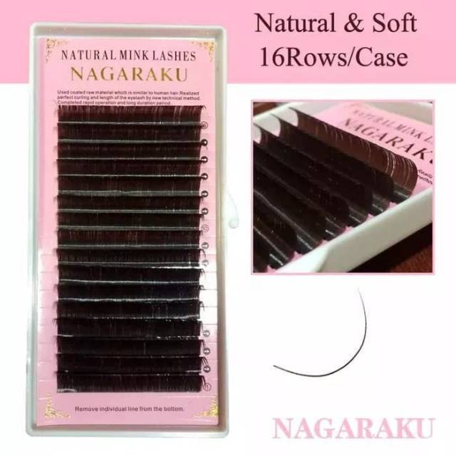 Nagaraku brown eyelash extension