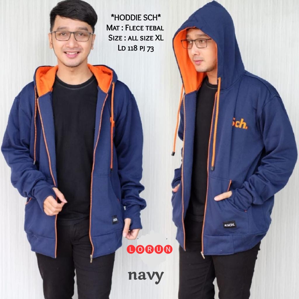 JAKET HOODIE RSCH JAKET HOODIE TEBAL JAKET ZIPPER HOODIE