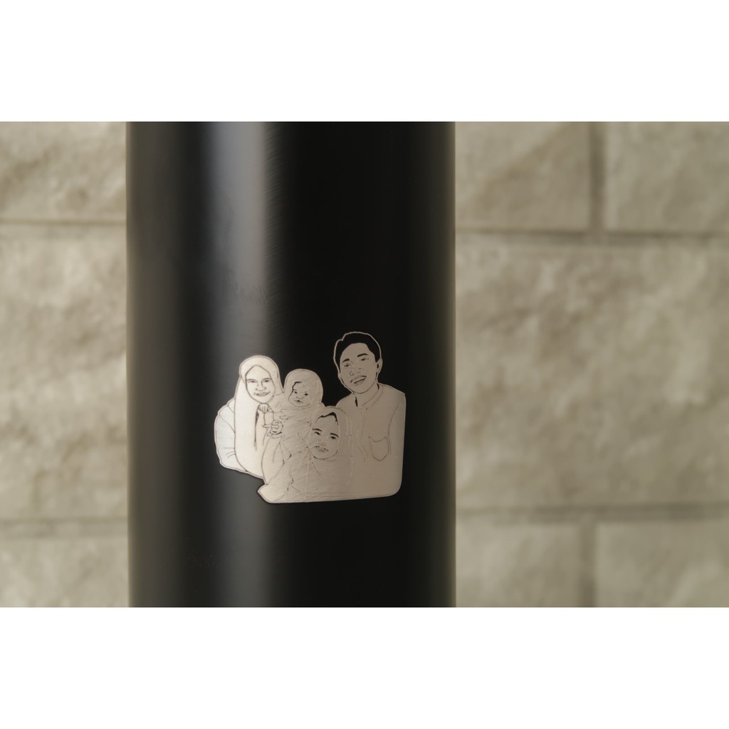 Custom Ilustrasi Botol Minum Tumbler Stainless Termos Vacum (Khusus TM0331 &amp; TM0801)