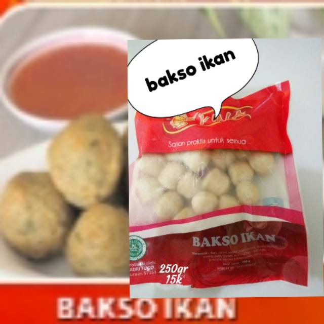 

Bakso ikan - pina - 250gr - frozen - murah tapi enak