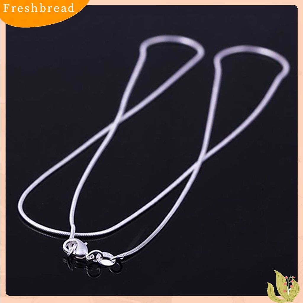 [TERLARIS]1.2mm Smooth Snake Necklace with Lobster Clasp DIY Neck Chain Accessory for Party Shopping