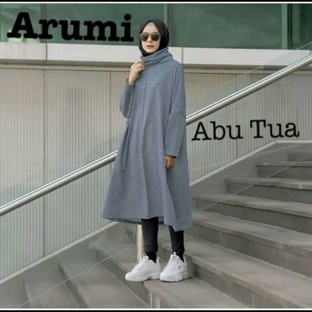 Baju Stelan Muslim Gamis Wanita Arumi