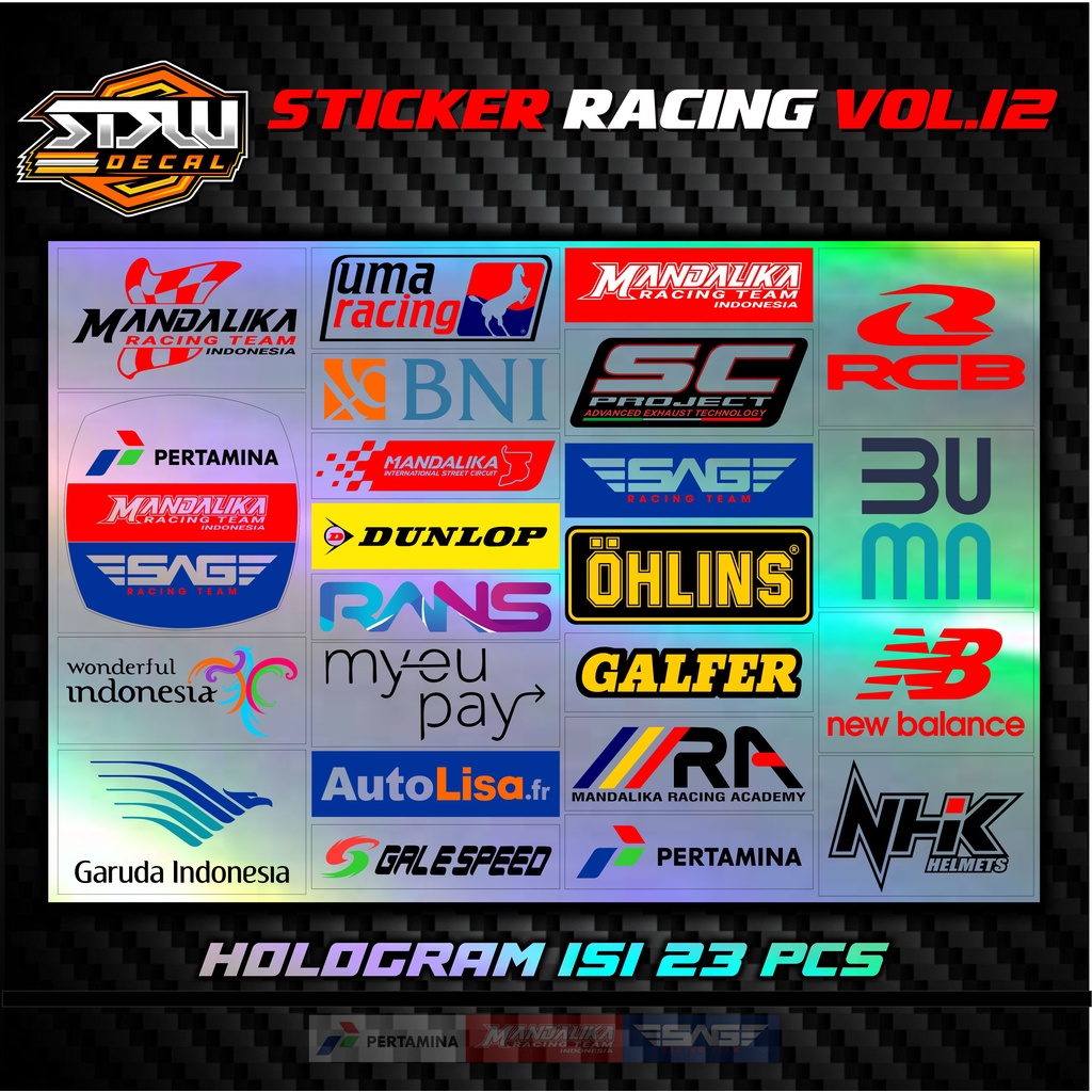 STICKER RACING STIKER PACK STICKER BALAP VOL.7