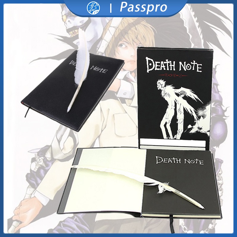 Buku Tulis Death Note Bergaris / Death Notebook / Buku Deathnote / Notebook Anime Dengan Pen