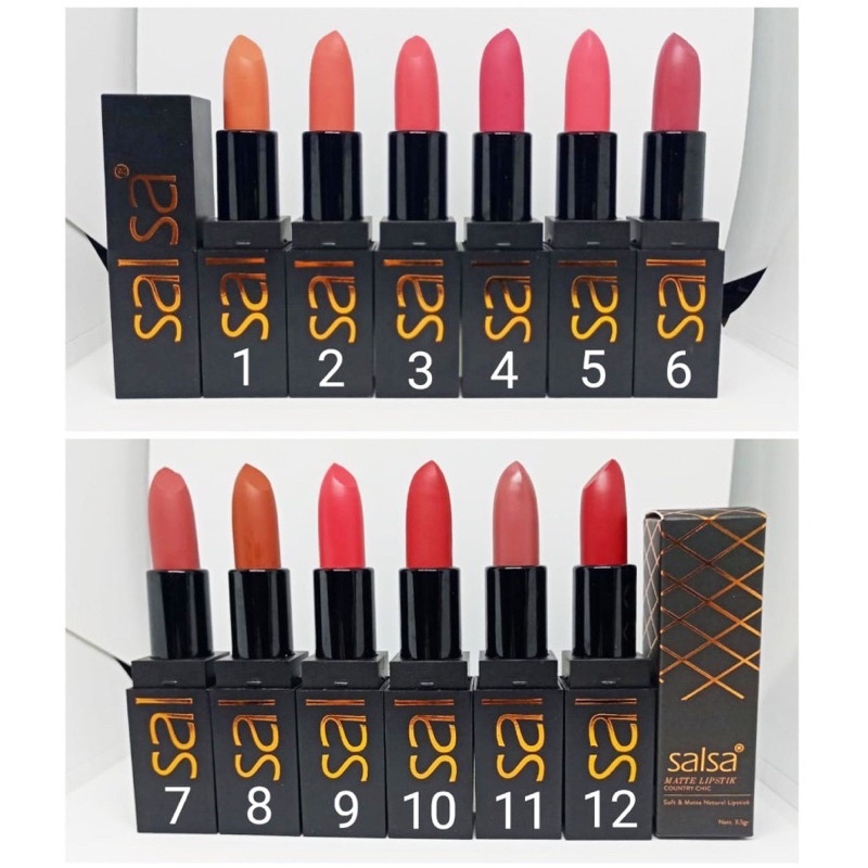 [cu] salsa lipstik matte - lipstik putar salsa matte