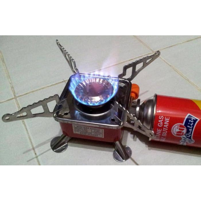 kompor mini portable ;outdoor, camping, gunung, kemping, gas, kecil ;