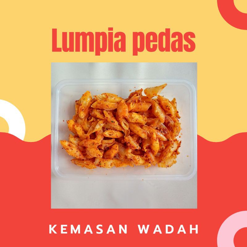 

Lumpia pedas lumpia cikruh lumpia daun jeruk keripik lumpia (kemasan wadah)