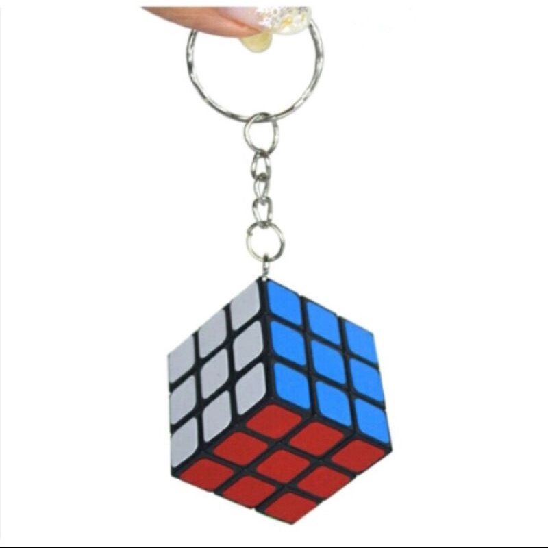 Gantungan kunci rubik 3cm