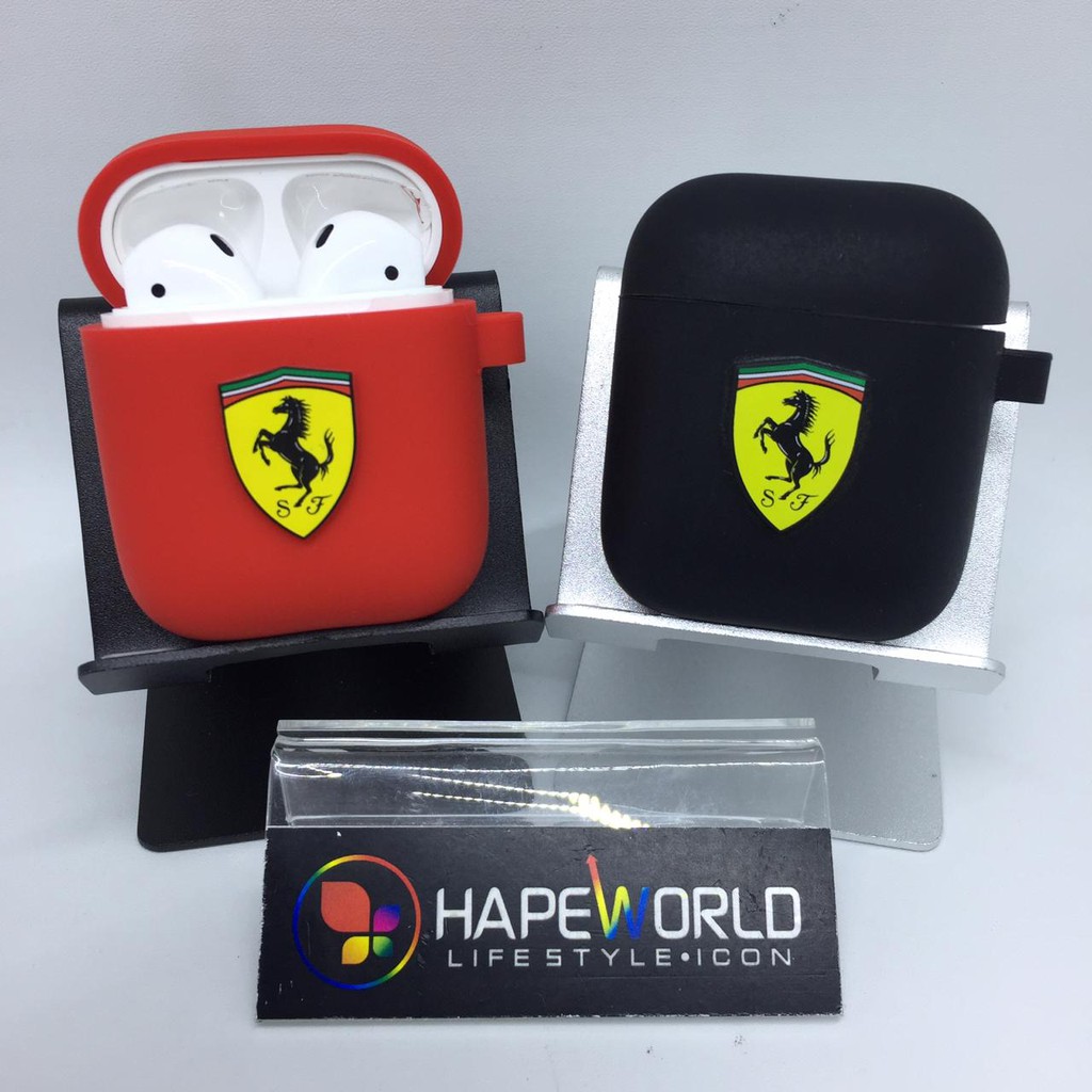 AIRPODS SILICON CASE  FERRARI