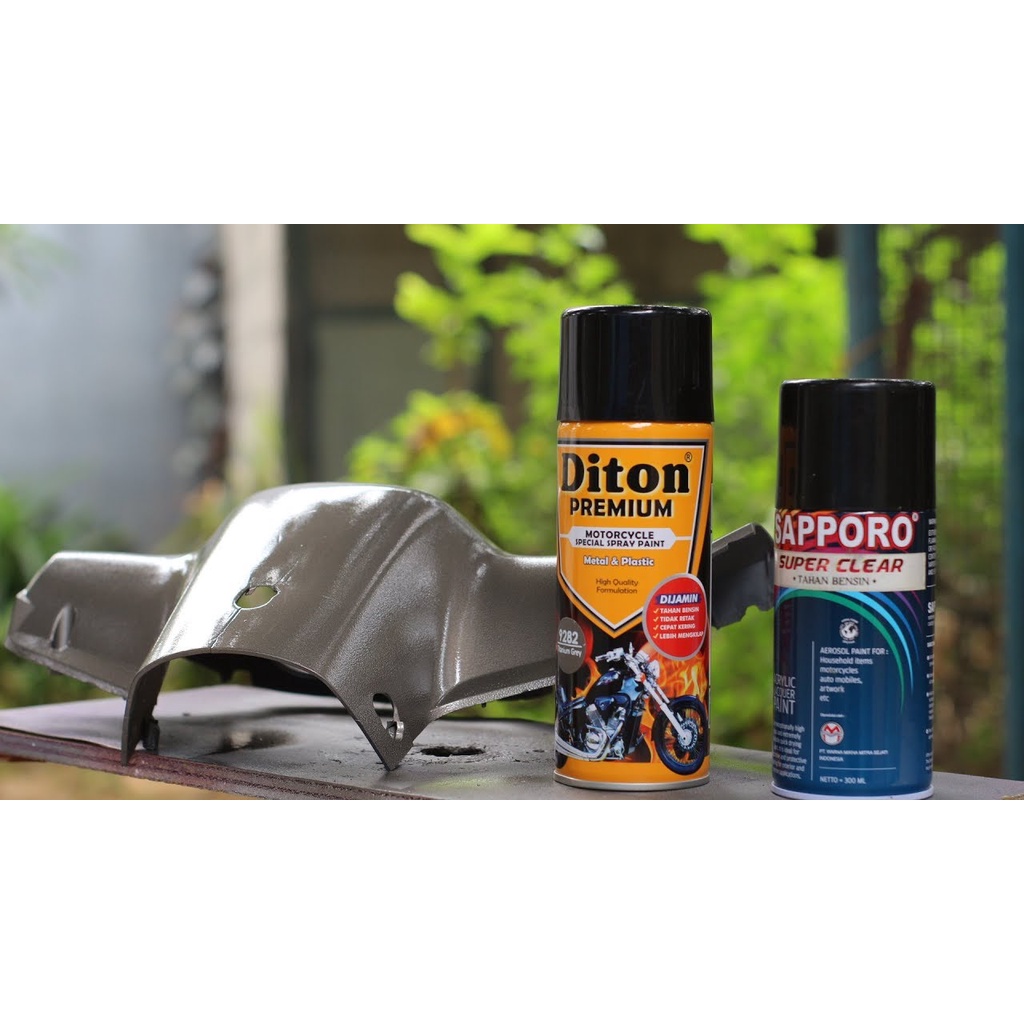 Pilox Diton Premium Titanium Grey 9282 Abu Grey 400ml sepeda motor mobil pilok pylox pylok