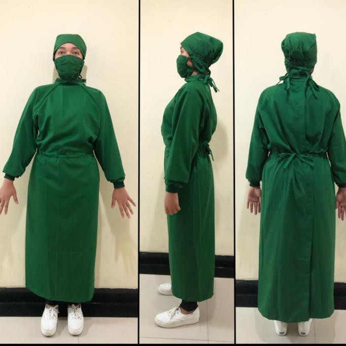 Baju Surgical gown bahan Drill