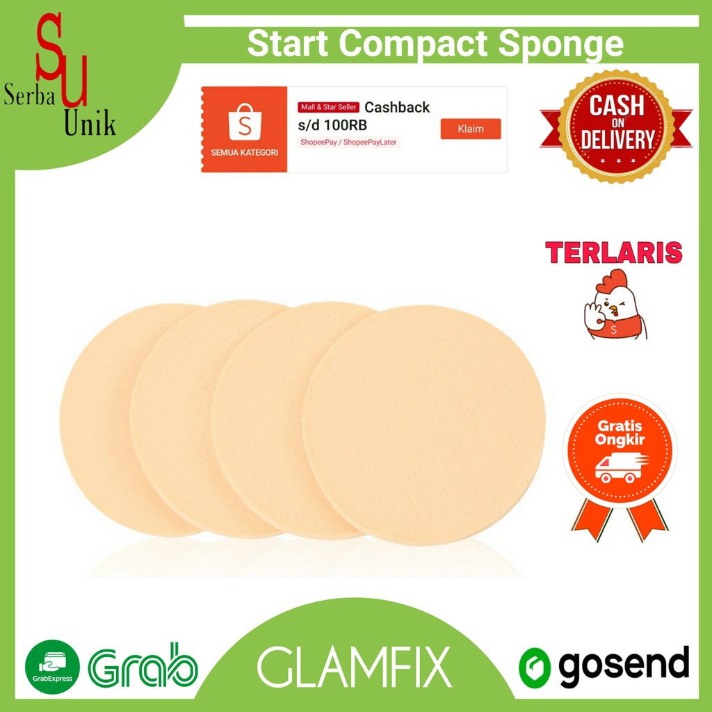 Glam Fix Stars Compact Sponge / Sponge Make Up Glam Fix