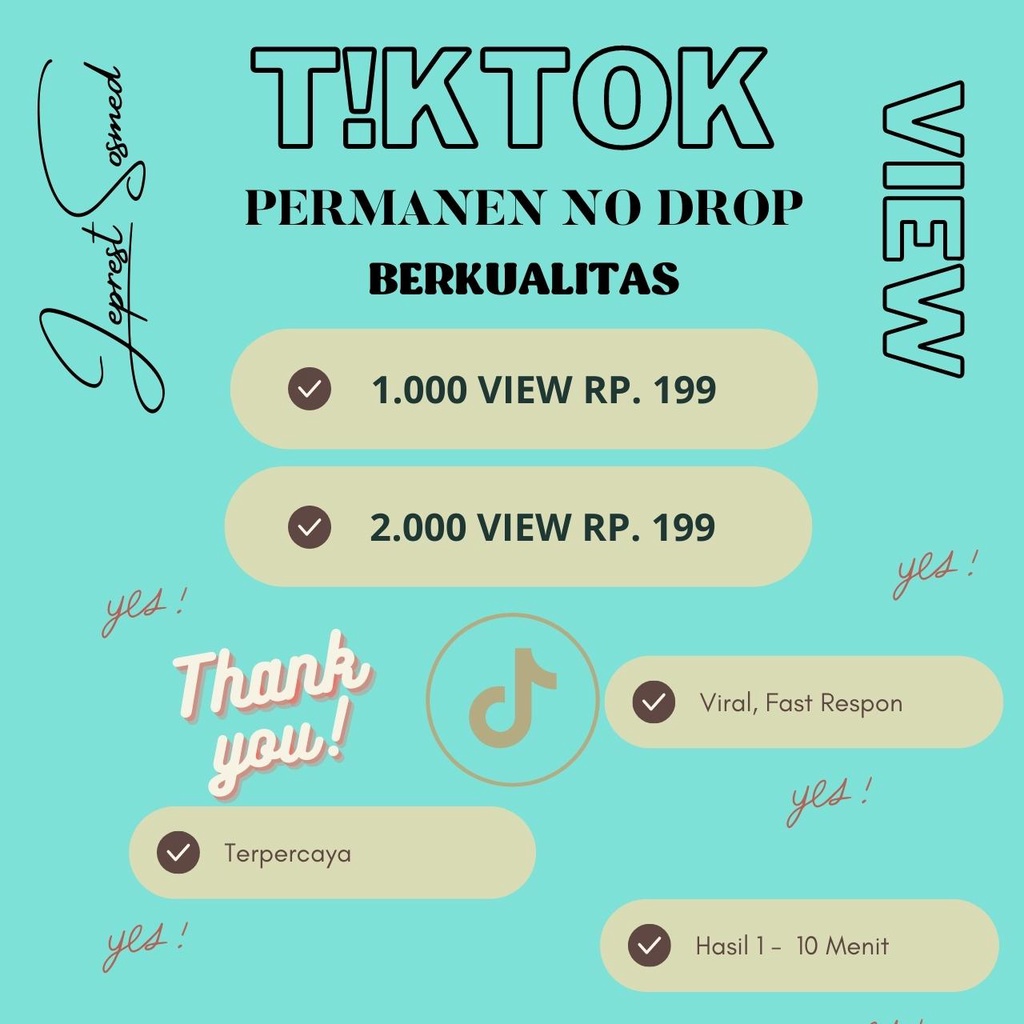 TIKTOK VIEW TERMURAH | TIKTOK VIEW FAST RESPON | TIKTOK TERLARIS HG