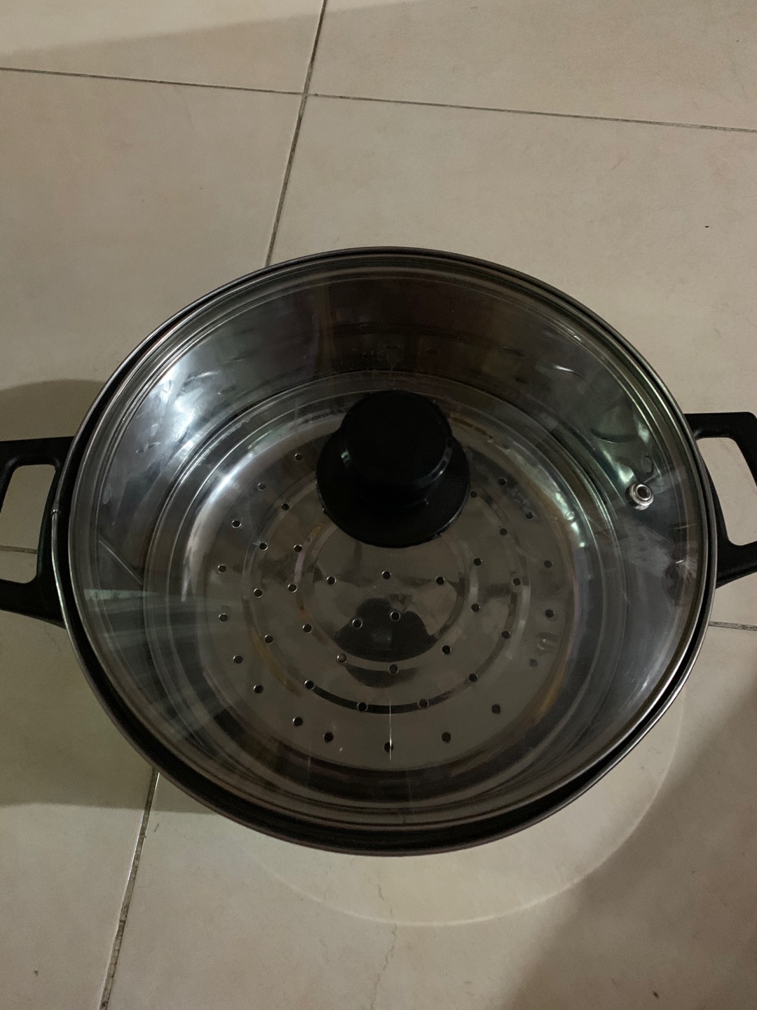 Panci Kukus Tutup Kaca /dandang Tutup Kaca Free Entong Klik Di Link Uk 20, 22, 24, 26