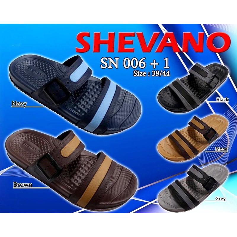 Sandal Shevano Cowok Ban Dua SN006+1 Impor Murah
