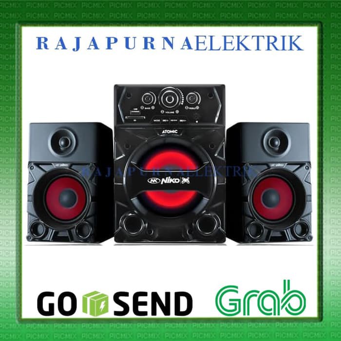 Speaker bluetooth NIKO SLANK ATOMIC 35W BARU - Hitam