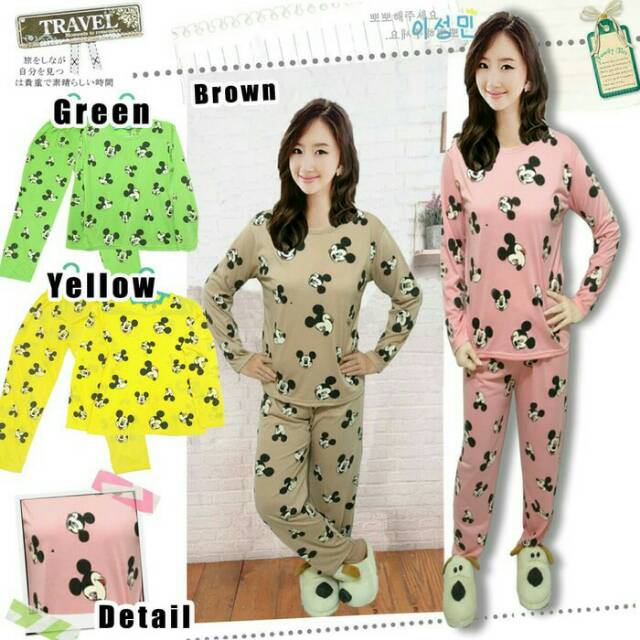 Baju tidur wanita Mickey Mouse