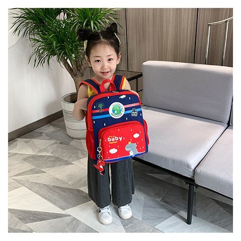Tas sekolah anak laki-laki anak perempuan backpack sekolah anak tk sd smp sma kuliah baby dyno-2