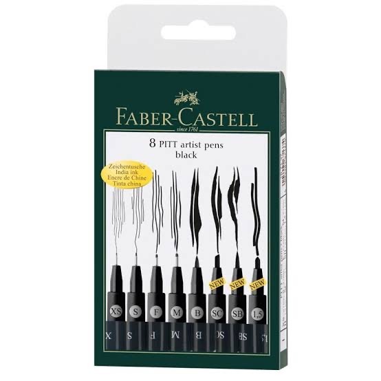 

Produk Terbaru Faber Castell Pitt Artist Pen Black Set 8