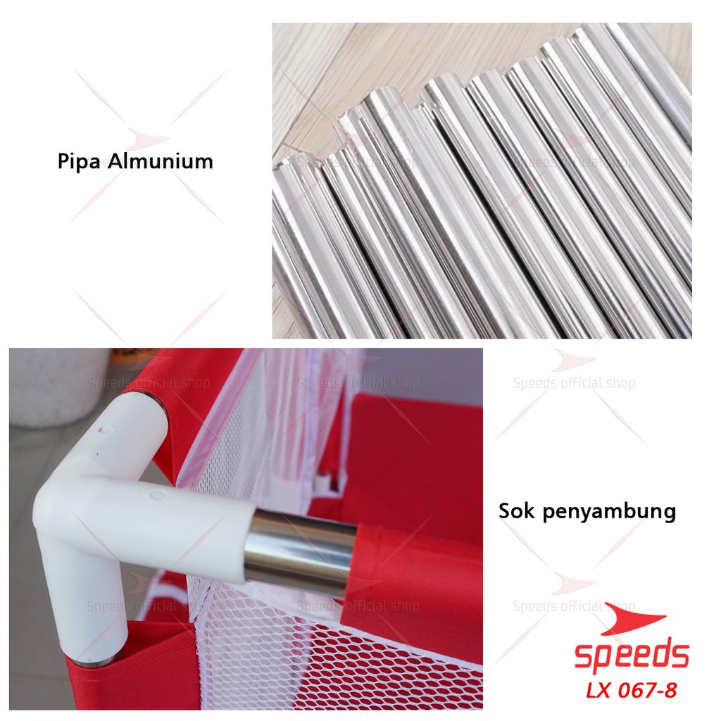 SPEEDS Kolam Mandi Bola Keranjang Mandi Bola Mainan Tenda anak Playpen 067-8-1