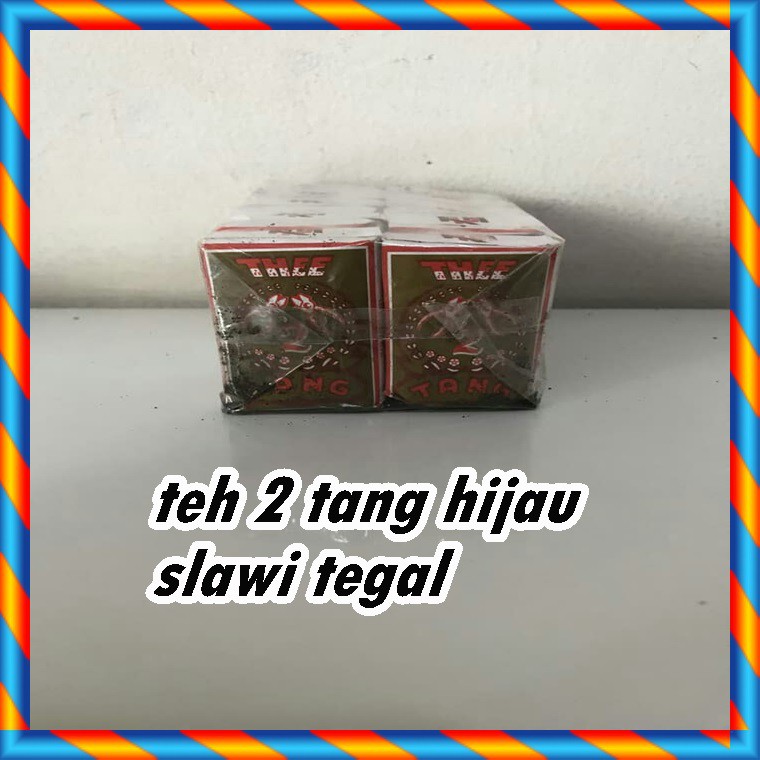 

Teh 2 tang hijau asli slawi asli tegal wangi dan harum 1 pack isi 10 pcs