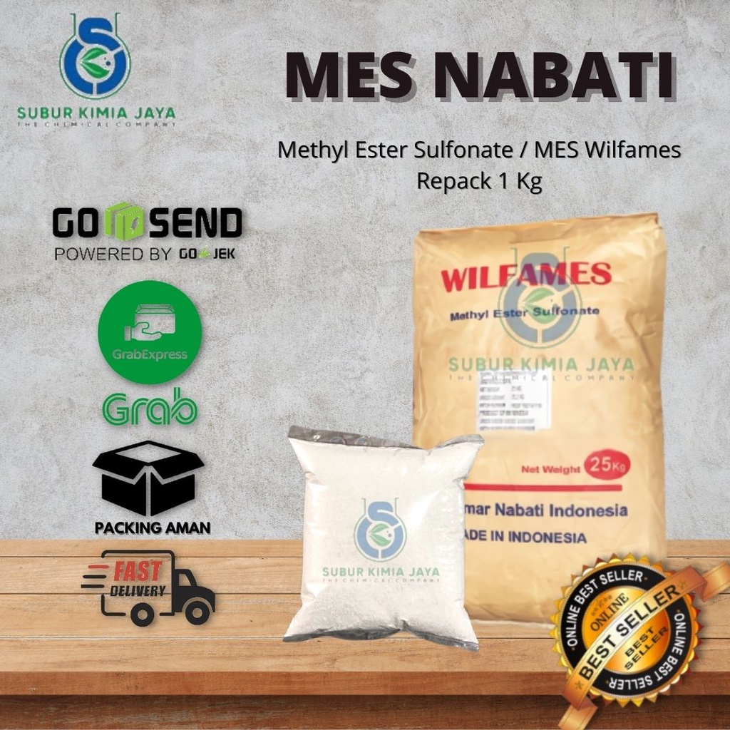 

MES ex Wilmar 1 Kg / Texapon Nabati / Surfactant Nabati / SLS Nabati / MES FLAKES / Methyl Ester Sulfonate / Metil Ester Sulfonat / Bahan Detergen