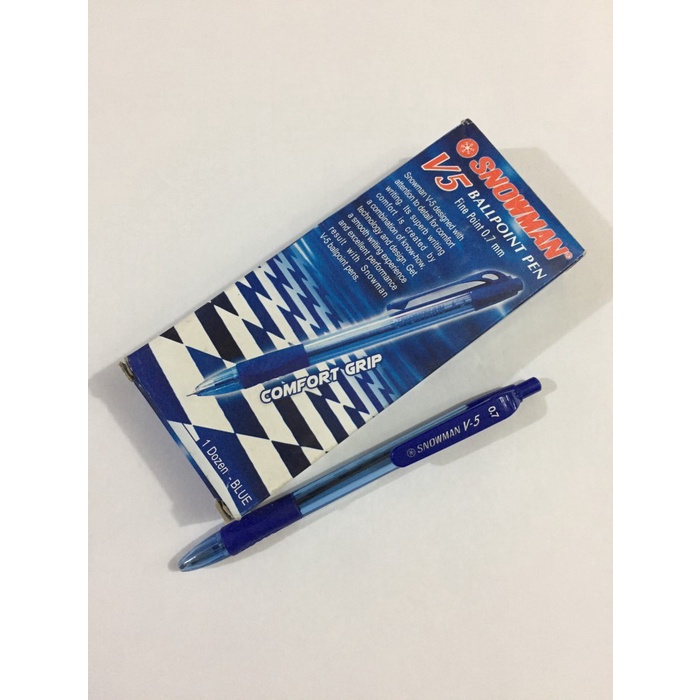 

Hadir Balpoint Snowmen V5 0,7 Mm Biru 1 Pack 12 Pcs Sale!!!