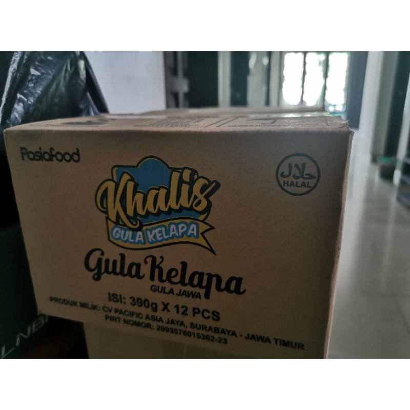 

Gula Kelapa Khalis 1 Karton isi 12pcs