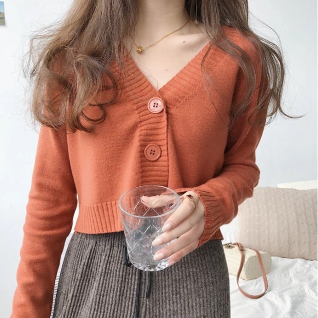 MINI CROP CARDY /  Kardigan kancing Bianca