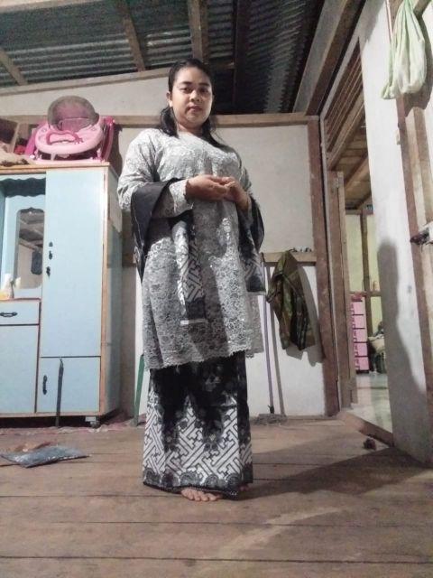 Couple Batik Monaka Brokat Free Selendang 111