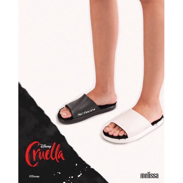 Melissa Fluffy Slide + Cruella Ad