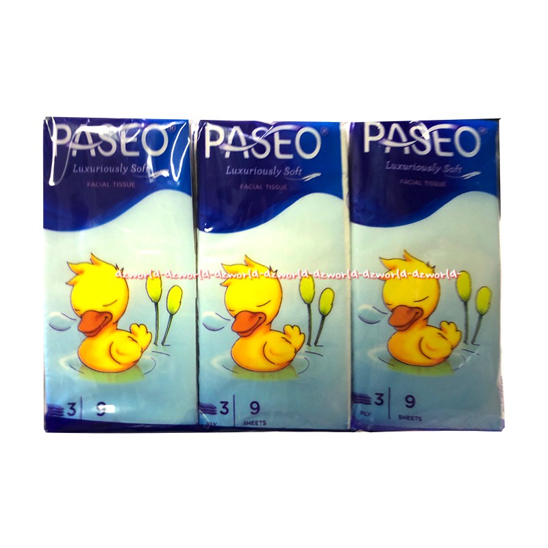 Paseo Luxuriously Soft Facial Tissue Tisu Wajah 3ply 3bungkus Tisue Muka Wajah Passeo