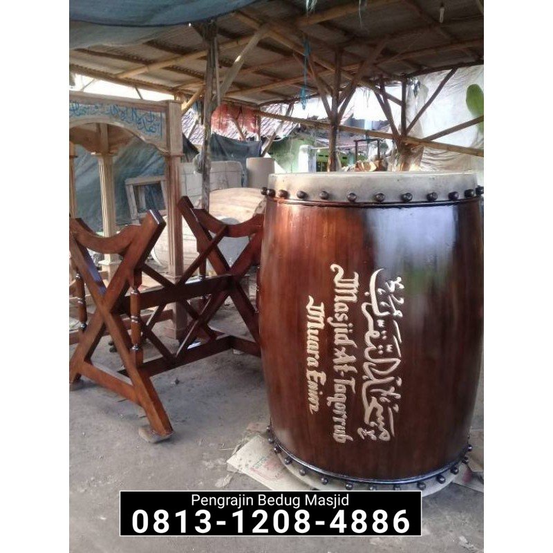 ( Bayar Setelah Bedug Sampai Lokasi Anda ) Bedug Masjid Besar Beduk Masjid Kayu Jati Kulit Sapi Kuli