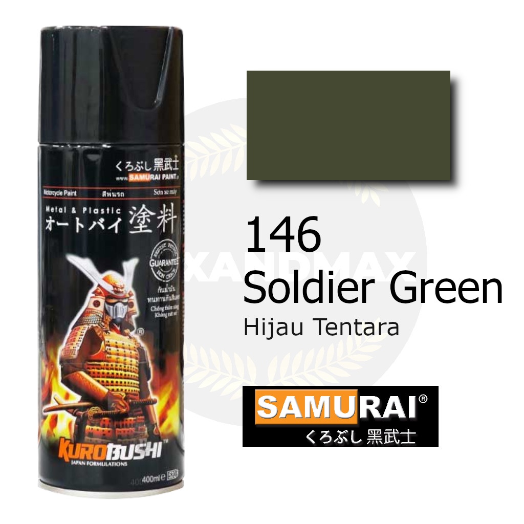 Samurai Paint 146 Soldier Green 400 ml - Cat Semprot