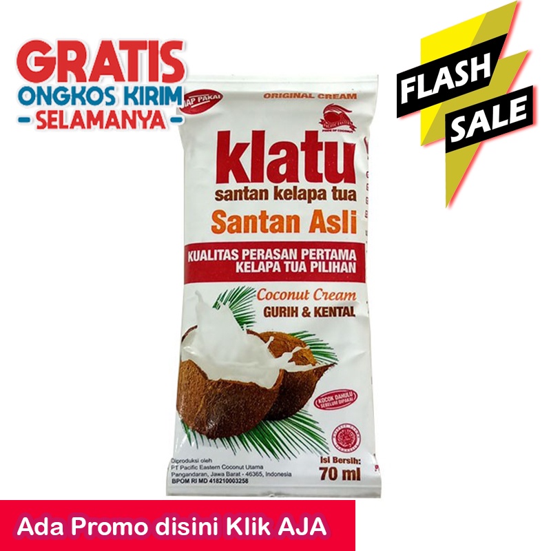 

Klatu Original Coconut Cream 70Ml Klatu santan kelapa tua santan asli