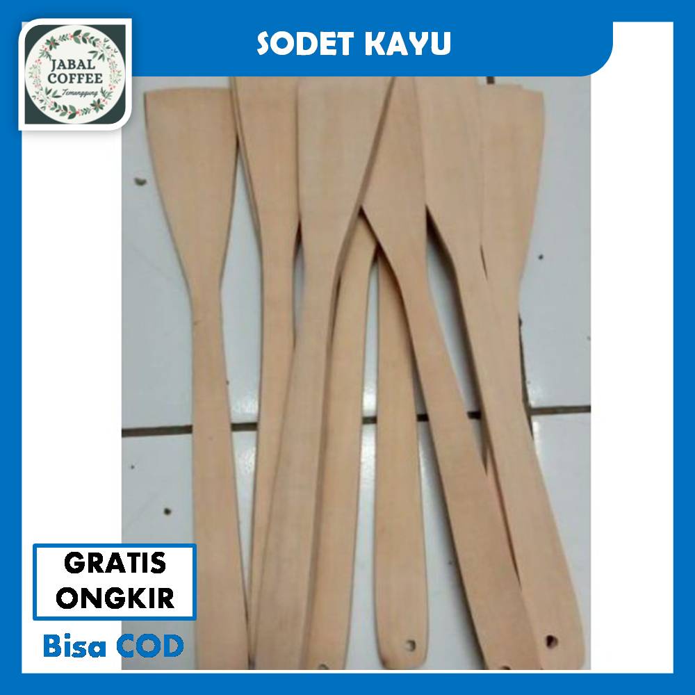 Sodet Spatula Kayu Kecil / Sutil Kayu Kecil / Solet Kayu Kecil / Spatula Kayu Kecil J55