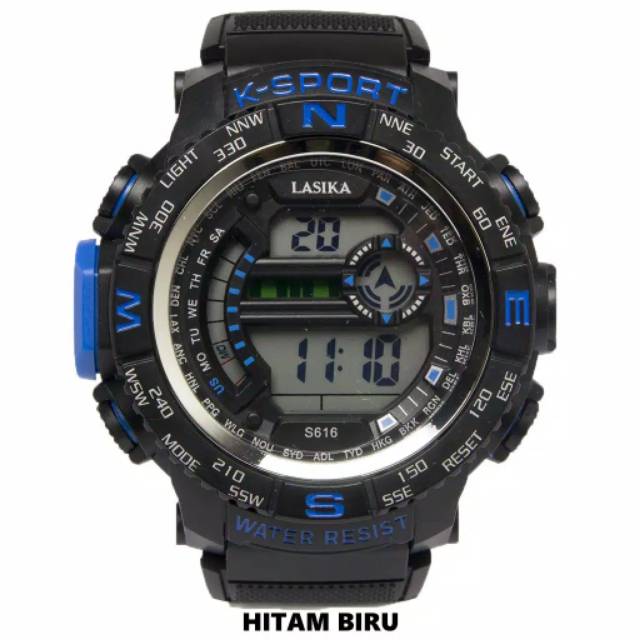 Jam Tangan Pria Fashion Keren Sporty Lasika Anti Air Digital F-616