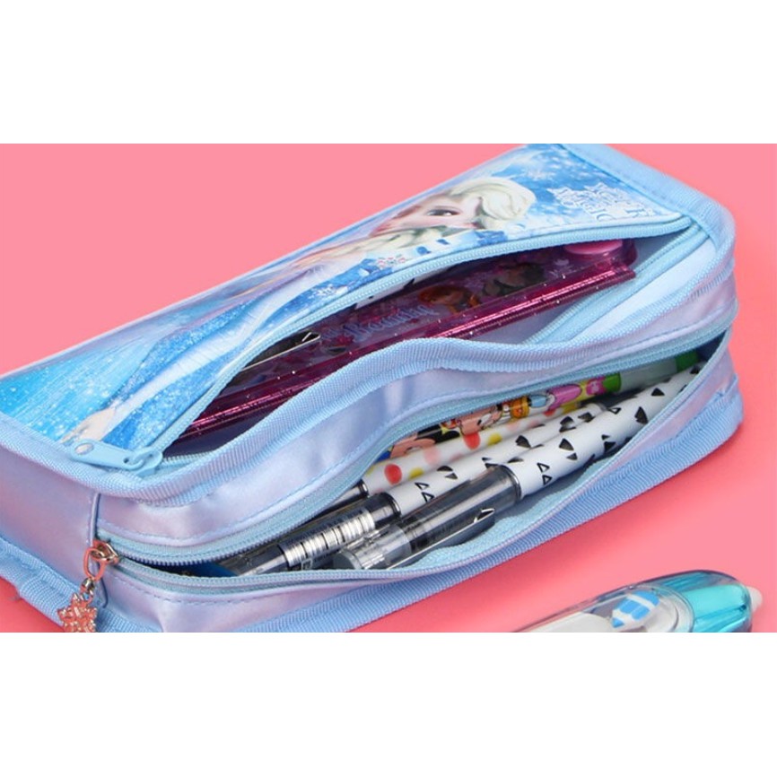 Tempat Pensil Jumbo Empuk DISNEY / Tempat Alat Tulis Besar Disney Princess &amp; Mickey Mouse