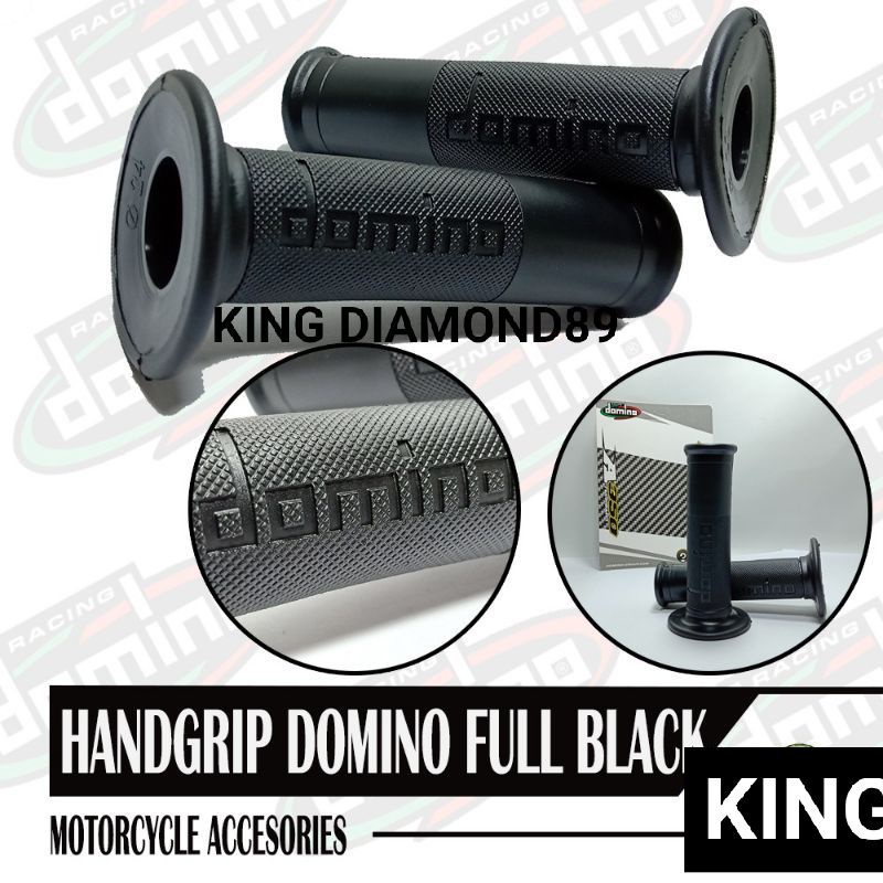 Handgrip Domino Full Black Universal Nmax PCX Aerox ADV Beat Vario