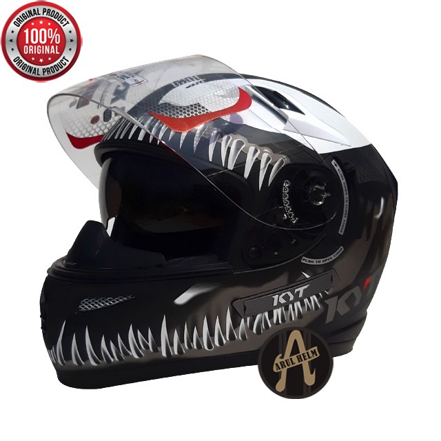 HELM KYT K2 RIDER VENOM DOFF / KYT K2 RIDER DOUBLE VISOR PALING LARIS