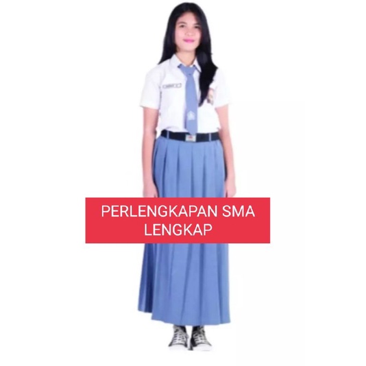 PERLENGKAPAN SERAGAM SMA PENDEK PEREMPUAN - MURAH ORIGINAL