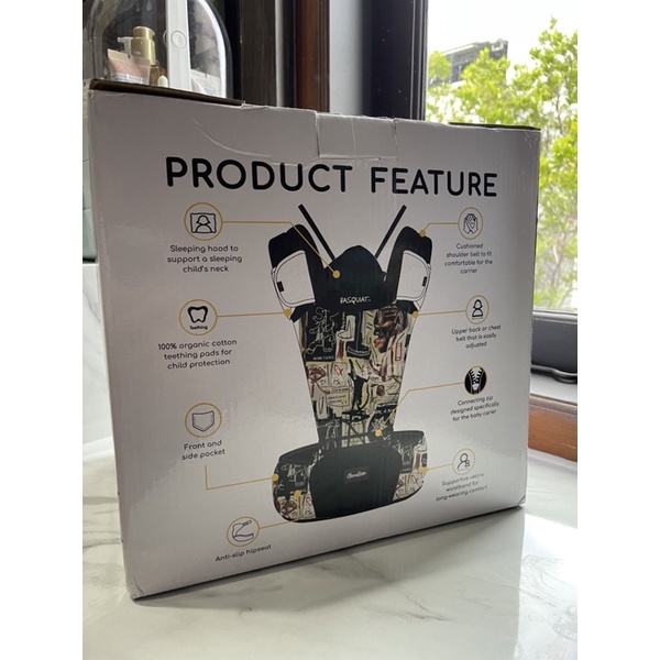 Jean Michel Basquiat 8 in 1 hipseat carrier cocolatte