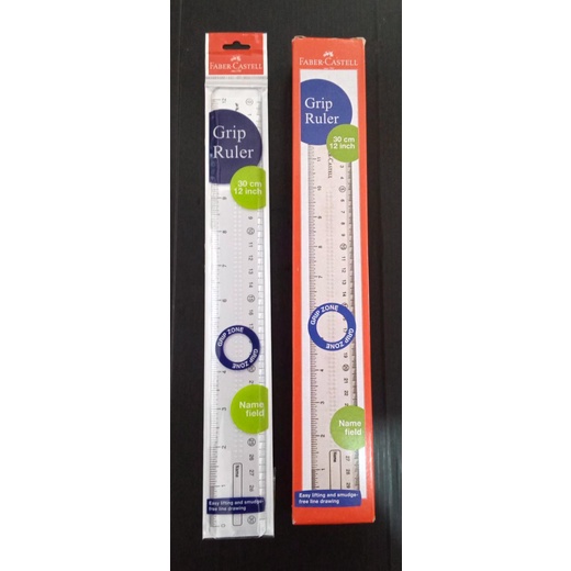 

PENGGARIS PLASTIK 30CM / PLASTIC RULER 30 CM / FABER CASTELL