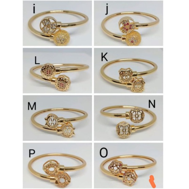 RJJ14. Gelang xuping anak anak lapis emas dgn mata zircon ukuran 5 cm flexibel