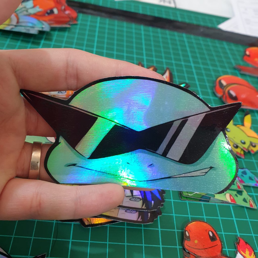 

Sticker Hologram Anime - PSH55 - Besar - Squirtle Kepala - Pokemon