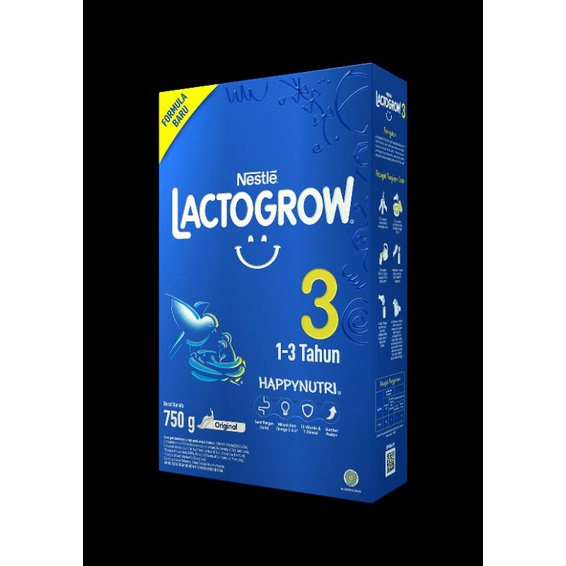 ❤️LACTOGROW 3 PLAIN(ORIGINAL)/MADU/VANILA 750GRAM❤️