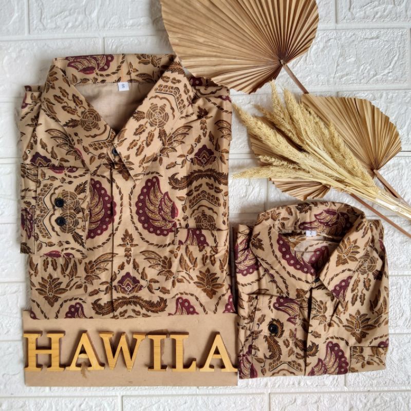 Batik Couple Ayah Anak Lapis Furing